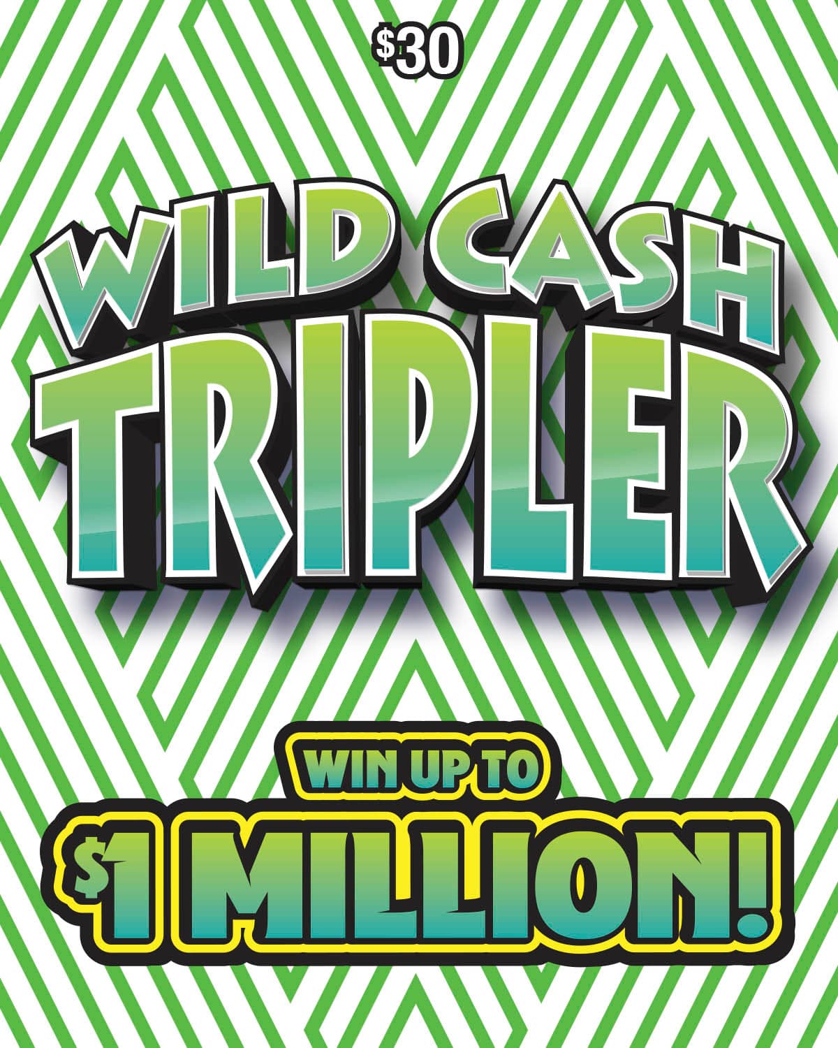 WILD CASH TRIPLER scratch-off ticket
