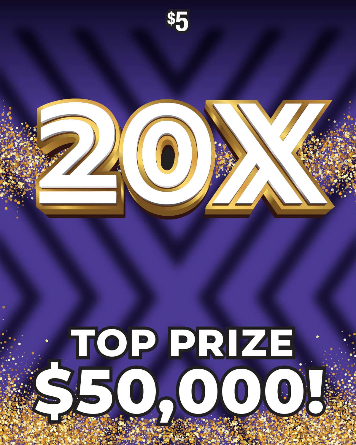 20X scratch-off ticket