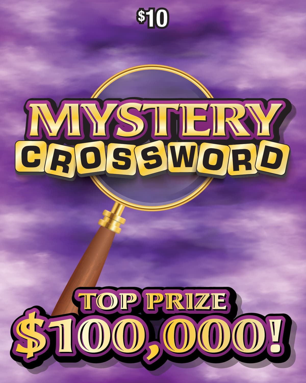 MYSTERY CROSSWORD scratch-off ticket