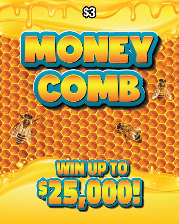 MONEY COMB scratch-off ticket