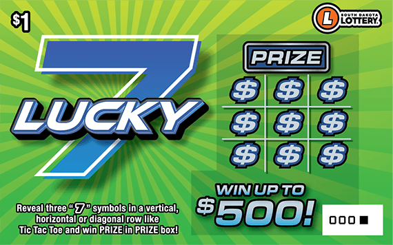 LUCKY 7 scratch-off ticket