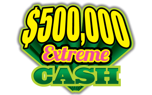 $500,000 EXTREME CASH scratch-off ticket