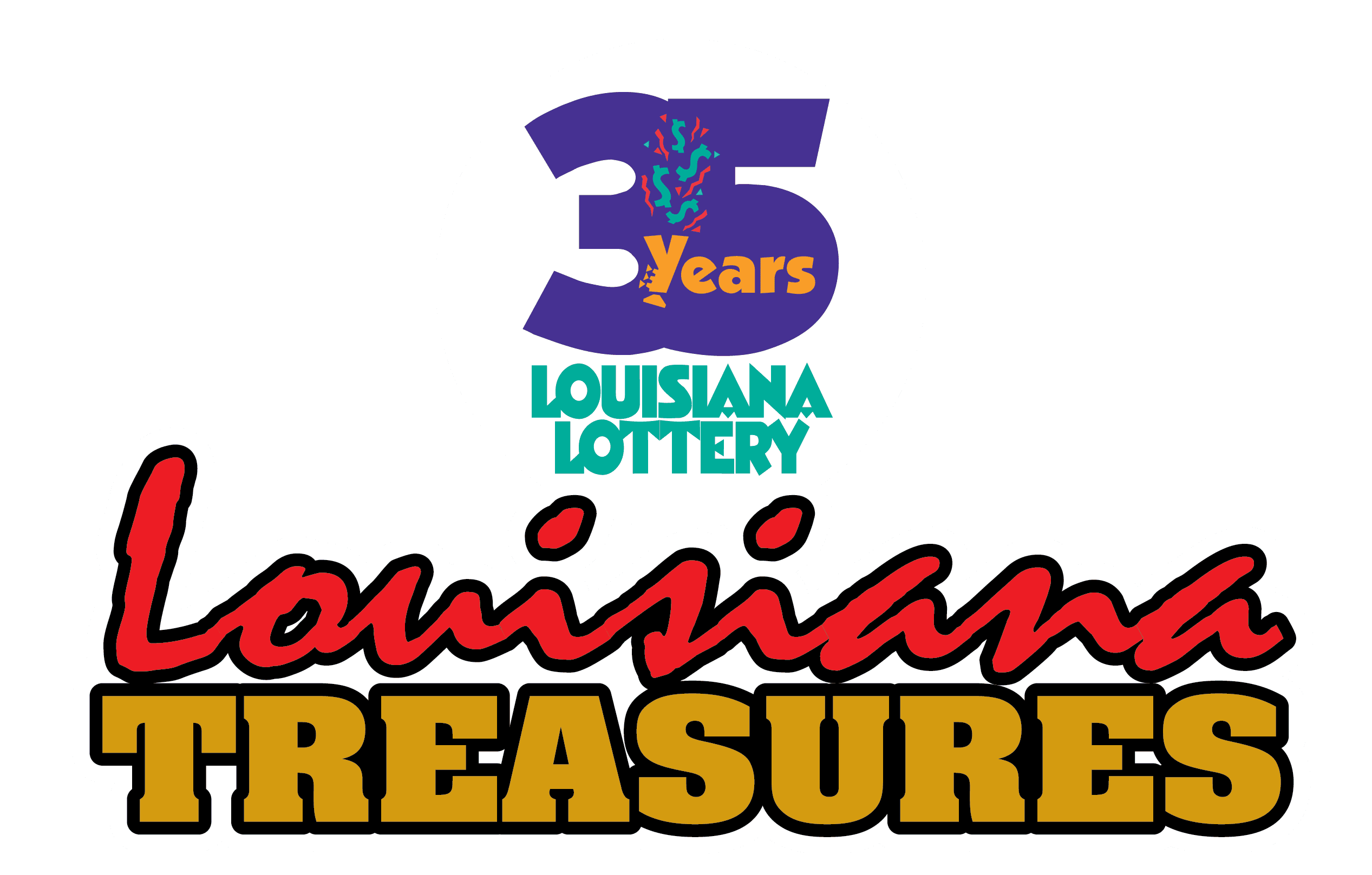 LOUISIANA TREASURES scratch-off ticket