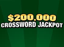 $200,000 CROSSWORD JACKPOT scratch-off ticket