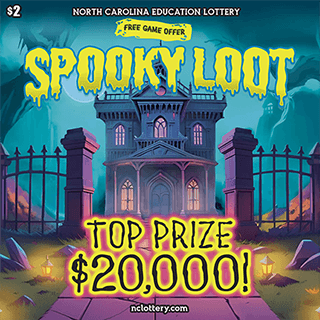 SPOOKY LOOT scratch-off ticket