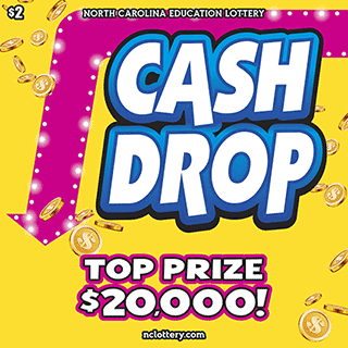 CASH DROP scratch-off ticket