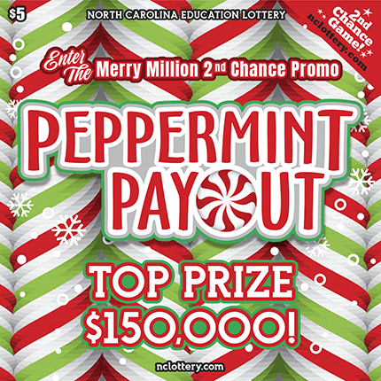 PEPPERMINT PAYOUT scratch-off ticket