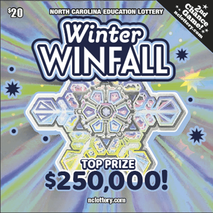 WINTER WINFALL scratch-off ticket