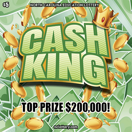 CASH KING scratch-off ticket