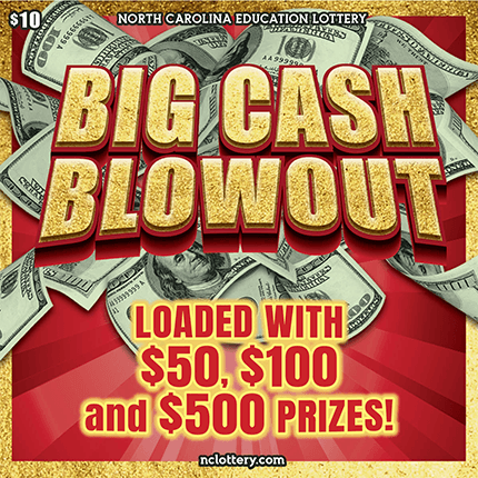 BIG CASH BLOWOUT scratch-off ticket