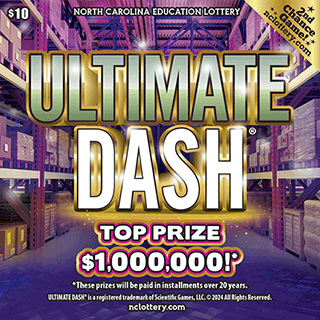 ULTIMATE DASH scratch-off ticket