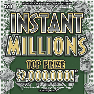 INSTANT MILLIONS scratch-off ticket