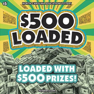 $500 LOADED scratch-off ticket