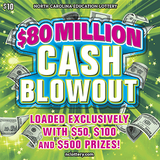 $80 MILLION CASH BLOWOUT scratch-off ticket