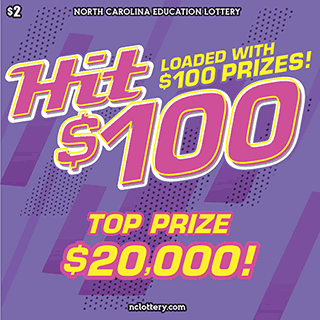 HIT $100 scratch-off ticket