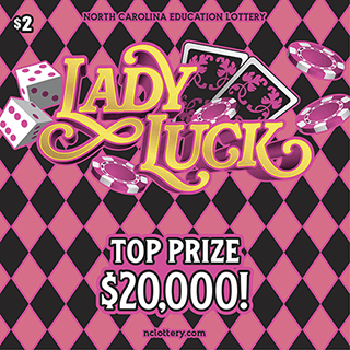 LADY LUCK scratch-off ticket