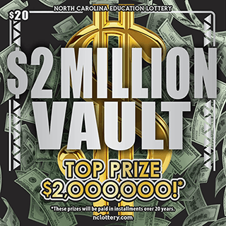 $2 MILLION VAULT scratch-off ticket