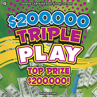 $200,000 TRIPLE PLAY scratch-off ticket