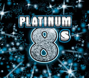 PLATINUM 8S scratch-off ticket