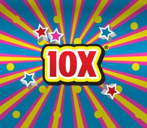10X® scratch-off ticket