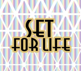 SET FOR LIFE scratch-off ticket