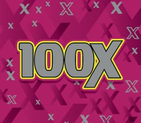 100X scratch-off ticket