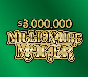 $3,000,000 MILLIONAIRE MAKER scratch-off ticket