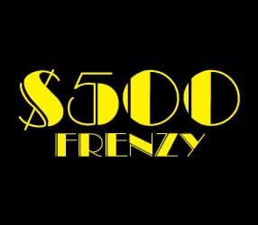 $500 FRENZY scratch-off ticket