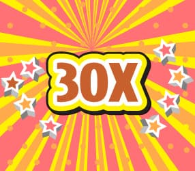 30X scratch-off ticket