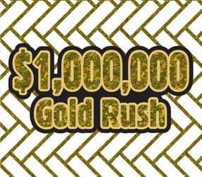 $1,000,000 GOLD RUSH scratch-off ticket