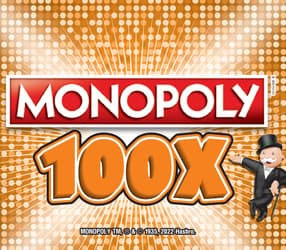 MONOPOLY™ 100X scratch-off ticket
