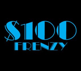 $100 FRENZY scratch-off ticket