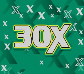 30X scratch-off ticket