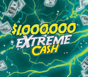 EXTREME CASH scratch-off ticket