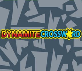 DYNAMITE CROSSWORD scratch-off ticket
