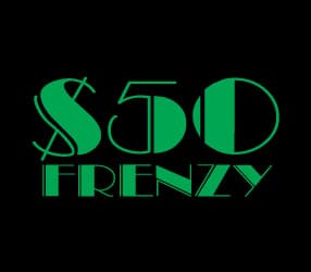 $50 FRENZY scratch-off ticket