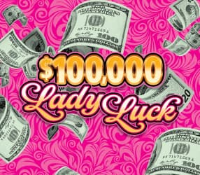 LADY LUCK scratch-off ticket