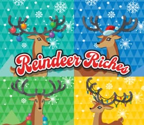 REINDEER RICHES scratch-off ticket