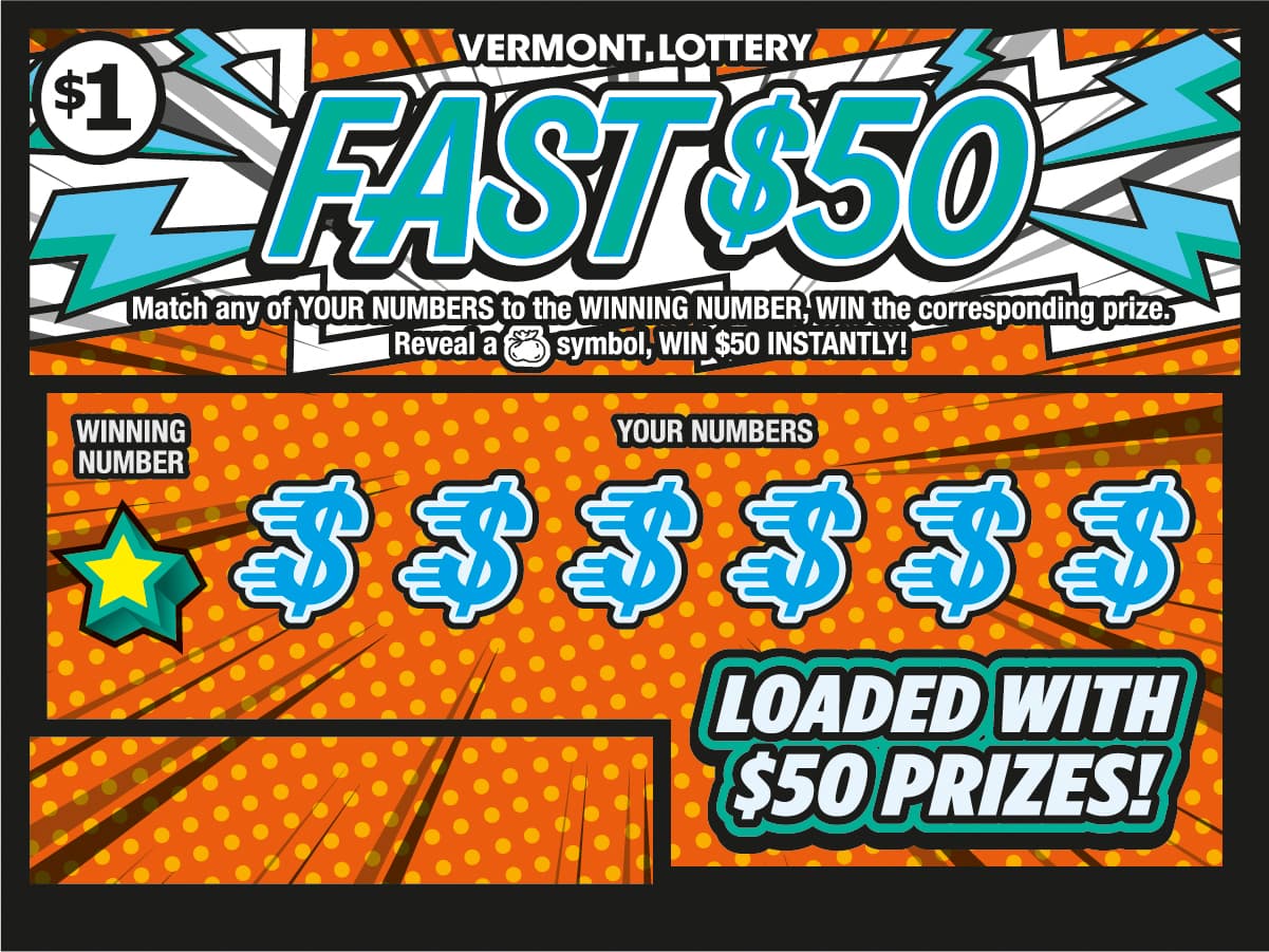FAST $50 scratch-off ticket