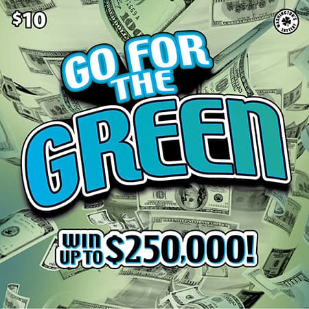 GO FOR THE GREEN scratch-off ticket