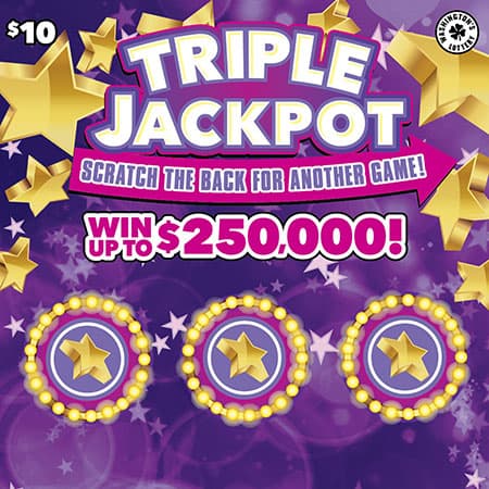 TRIPLE JACKPOT scratch-off ticket
