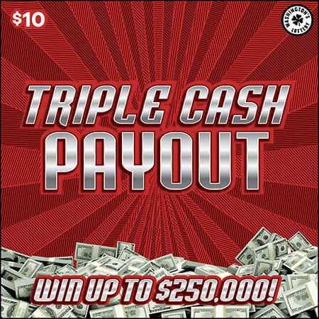 TRIPLE CASH PAYOUT scratch-off ticket
