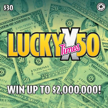 LUCKY TIMES 50 scratch-off ticket