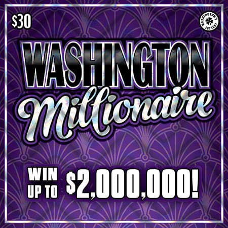 WASHINGTON MILLIONAIRE scratch-off ticket