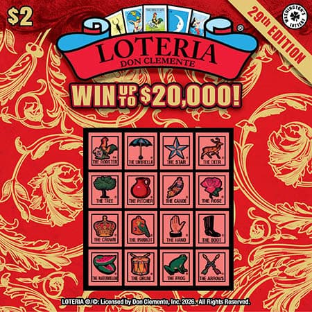 LOTERIA 29TH EDITION scratch-off ticket
