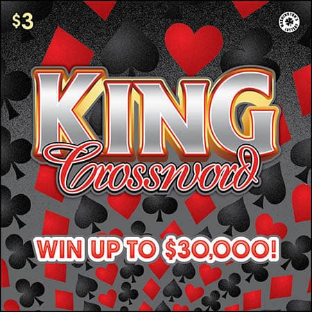 KING CROSSWORD scratch-off ticket