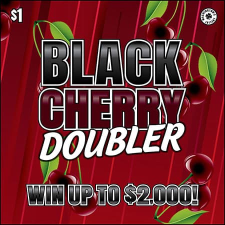 BLACK CHERRY DOUBLER scratch-off ticket