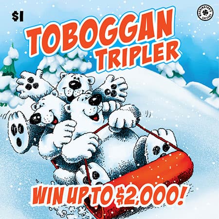 TOBOGGAN TRIPLER scratch-off ticket