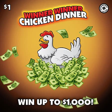 WINNER WINNER CHICKEN DINNER scratch-off ticket