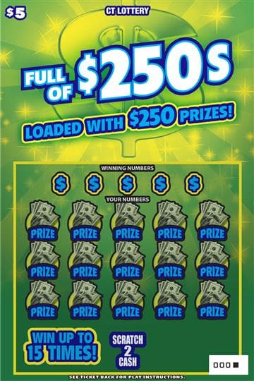 FULL OF $250S scratch-off ticket